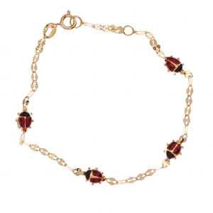 BRACCIALE COCCINELLE GR 1.70 ORO GIALLO